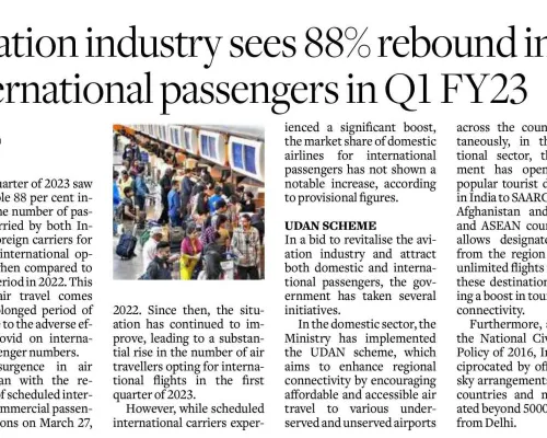 Aviation Industry sees 88% rebound in