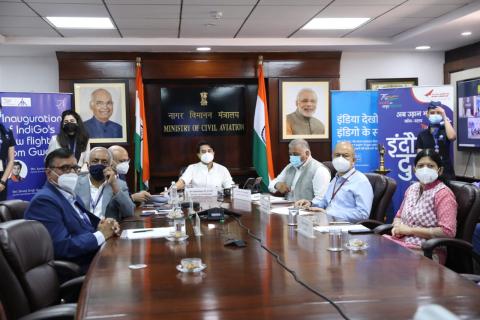 Inauguration of Flights from Gwalior to Indore, Gwalior to Delhi, Delhi to Gwalior, Indore to Gwalior & Indore to Dubai, Dubai to Indore Inauguration of Flights from Gwalior to Indore, Gwalior to Delhi, Delhi to Gwalior, Indore to Gwalior & Indore to Dubai, Dubai to Indore
