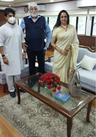  Meeting with MP Hema Malini