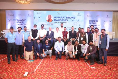  Drone outreach program at Gujarat-26 Nov 2021