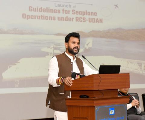 The Union Minister of Civil Aviation, Shri K. Rammohan Naidu 