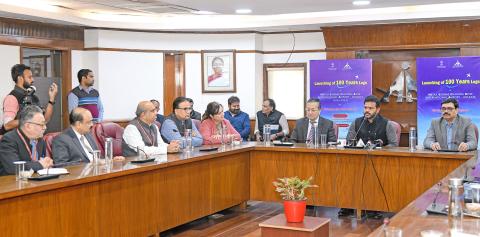The Union Minister for Civil Aviation, Shri Kinjarapu Ram Mohan Naidu addressing at the launch of the 100 Years Logo of Netaji Subhas Chandra Bose International Airport - Kolkata, in New Delhi on December 13, 2024. The Union Minister for Civil Aviation, Shri Kinjarapu Ram Mohan Naidu addressing at the launch of the 100 Years Logo of Netaji Subhas Chandra Bose International Airport - Kolkata, in New Delhi on December 13, 2024.
