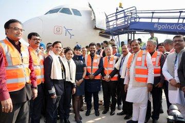 Hon'ble Civil Aviation Minister Shri Ram Mohan Naidu Ji witnessed the successful first test flight landing at Noida International Airport,