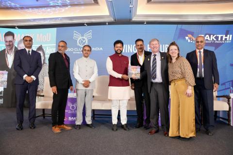 Honored to be the Chief Guest at the MoU signing between the Aero Club of India and Sakthi Aircraft Industries today. Honored to be the Chief Guest at the MoU signing between the Aero Club of India and Sakthi Aircraft Industries today.
