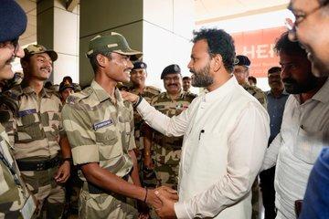 Hon'ble Civil Aviation Shri Ram Mohan Naidu reviewed the overall operations of the Jammu airport- from passenger amenities to infrastructure progress. Hon'ble Civil Aviation Shri Ram Mohan Naidu reviewed the overall operations of the Jammu airport- from passenger amenities to infrastructure progress.