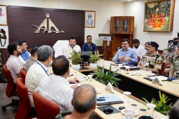 Hon'ble Civil Aviation Shri Ram Mohan Naidu reviewed the overall operations of the Jammu airport- from passenger amenities to infrastructure progress. Hon'ble Civil Aviation Shri Ram Mohan Naidu reviewed the overall operations of the Jammu airport- from passenger amenities to infrastructure progress.