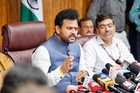 The press briefing began with a one-minute silence observed in memory of those who lost their lives. The press briefing began with a one-minute silence observed in memory of those who lost their lives.