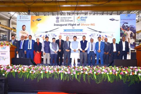 Hon’ble Civil Aviation Minister Sh. Ram Mohan Naidu, today, flagged off a defining lift-off for India’s civil aviation ecosystem with the inaugural test flight of HAL’s Advanced Light Civil Helicopter ‘Dhruv NG’. 