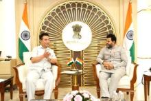 Their discussion focused on enhancing aviation infrastructure and improving air connectivity in Mizoram.
