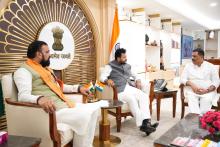 चर्चा बिहार में चल रही और आगामी विमानन परियोजनाओं पर केंद्रित थी।